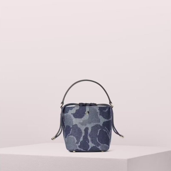 Kate Spade  Pippa Small Bucket BAG Indigo multi Celestial Blue Multi NWT - Picture 5 of 8